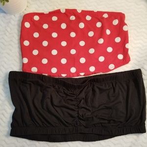 Torrid & Forever 21 Strapless Tube Top Bra Bandeau